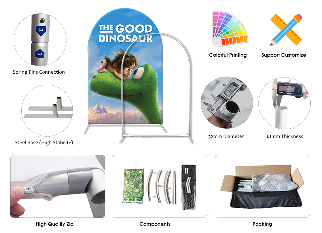 Open Arch Fabric Covers