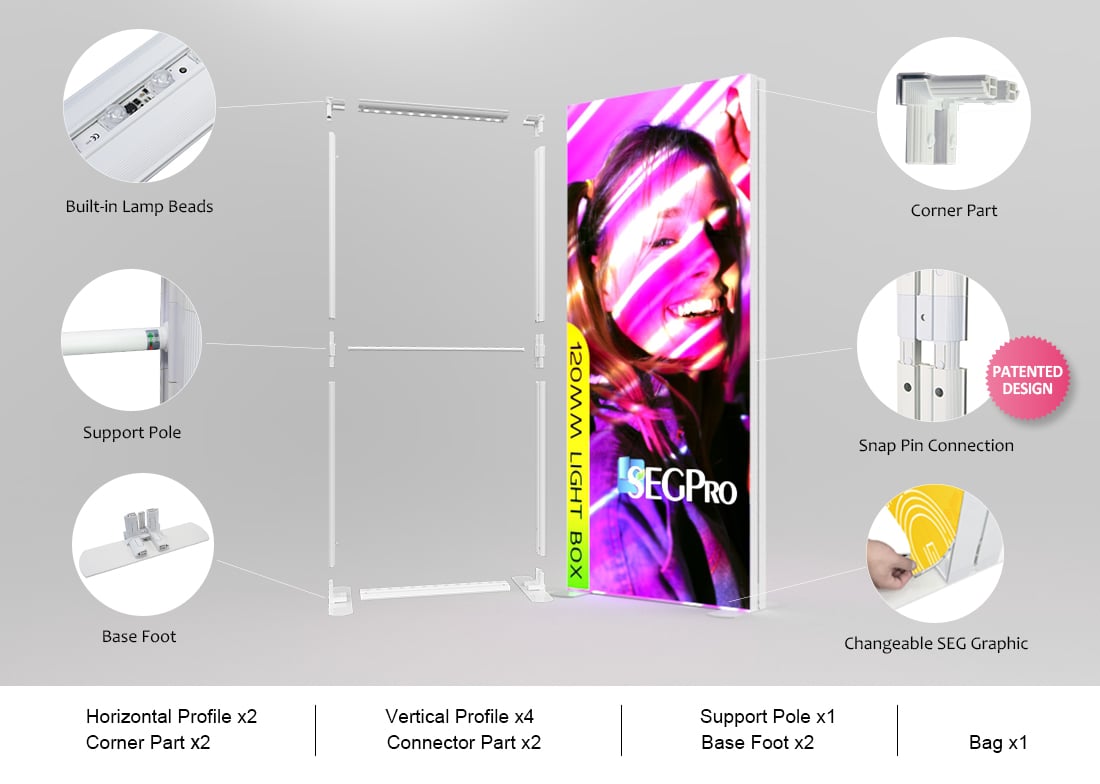 floor standing light box