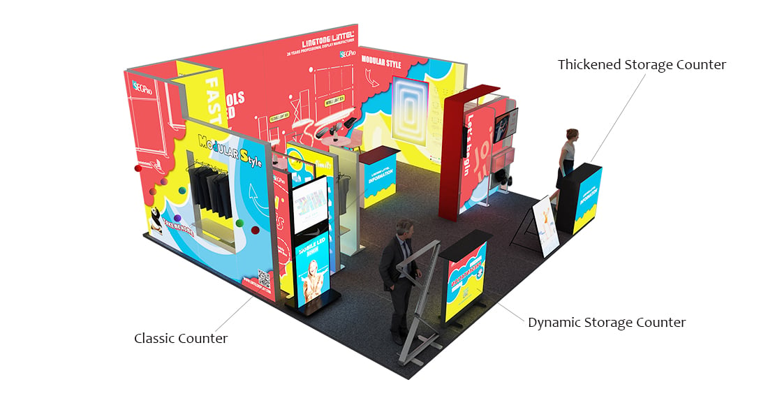 Dynamic light box promotion table