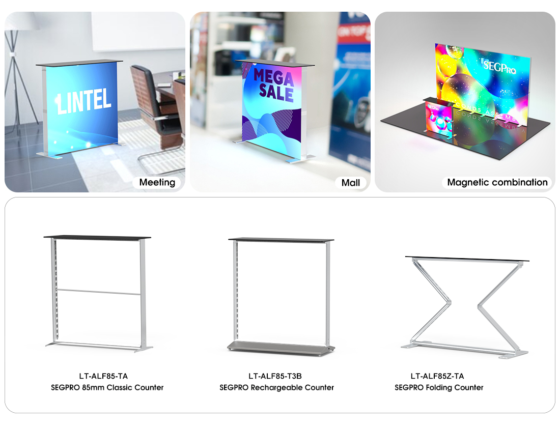 Rechargeable Battery Powered LED Lightbox Counter