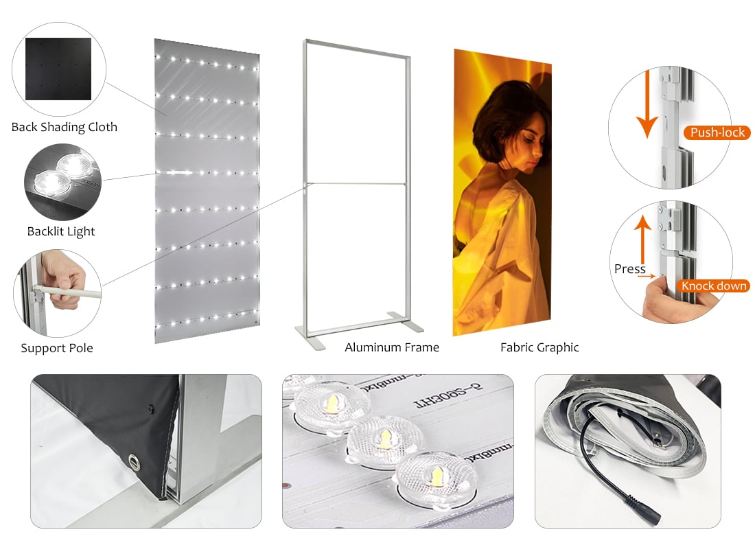 Backlit Fabric Light Box
