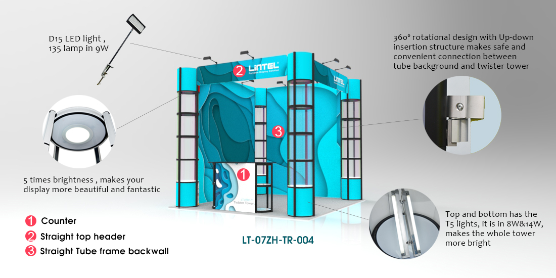 Pop Up Twister Rack Tower Booth
