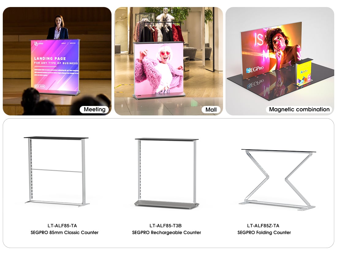 rechargeable SEG light box counter