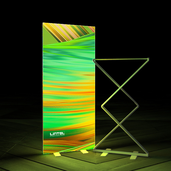 Verbessern Sie Ihre Marke mit einem schlanken Lightbox-Banner
