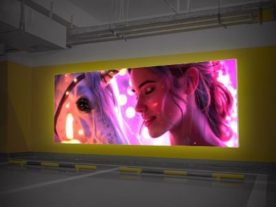 80-mm-Wandmontage-Leuchtkasten mit Hintergrundbeleuchtung für den Einzelhandels-Displaybereich