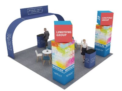 What is Foldable SEG Fabric Display Stand?