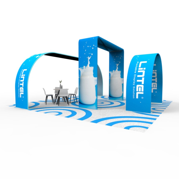 Maximize space and style with fabric booths