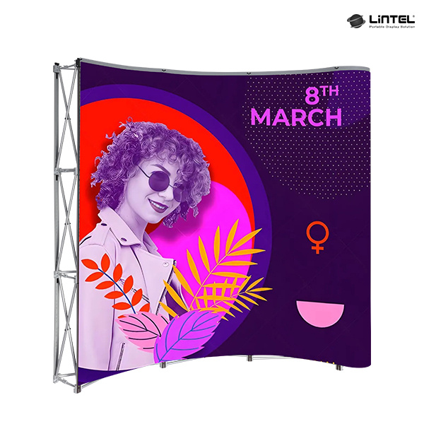 Stand Out from the Competition with Creative Pop Up Curved Banners