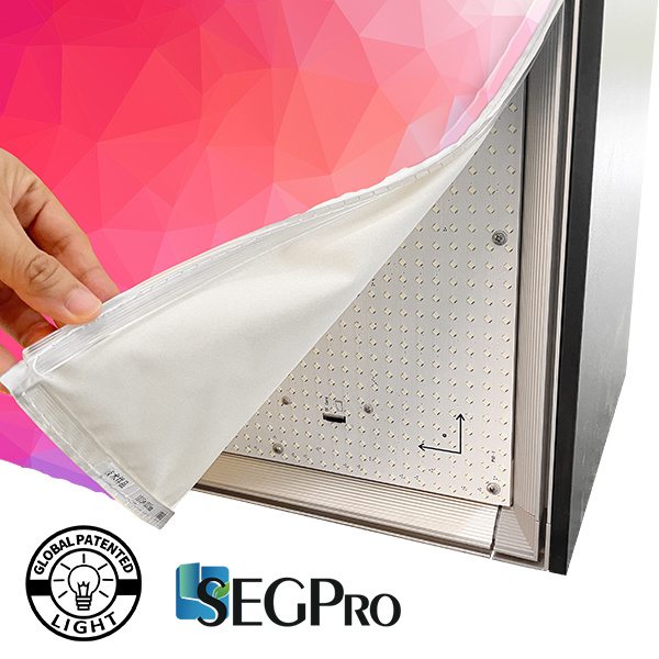 Créez des affichages époustouflants avec la technologie de tissu pour boîtes lumineuses.