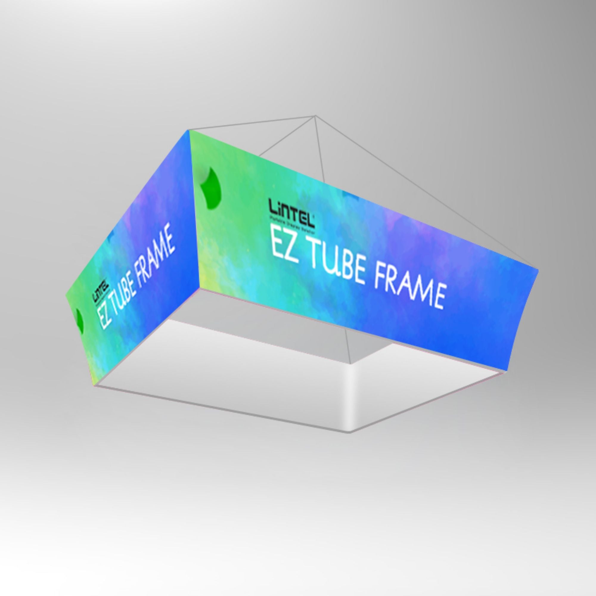 Bannière suspendue en tissu sous tension Exposition LT-24D12