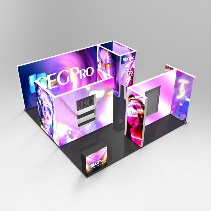 SEGPRO キャビネット & TV 6*6 ブース