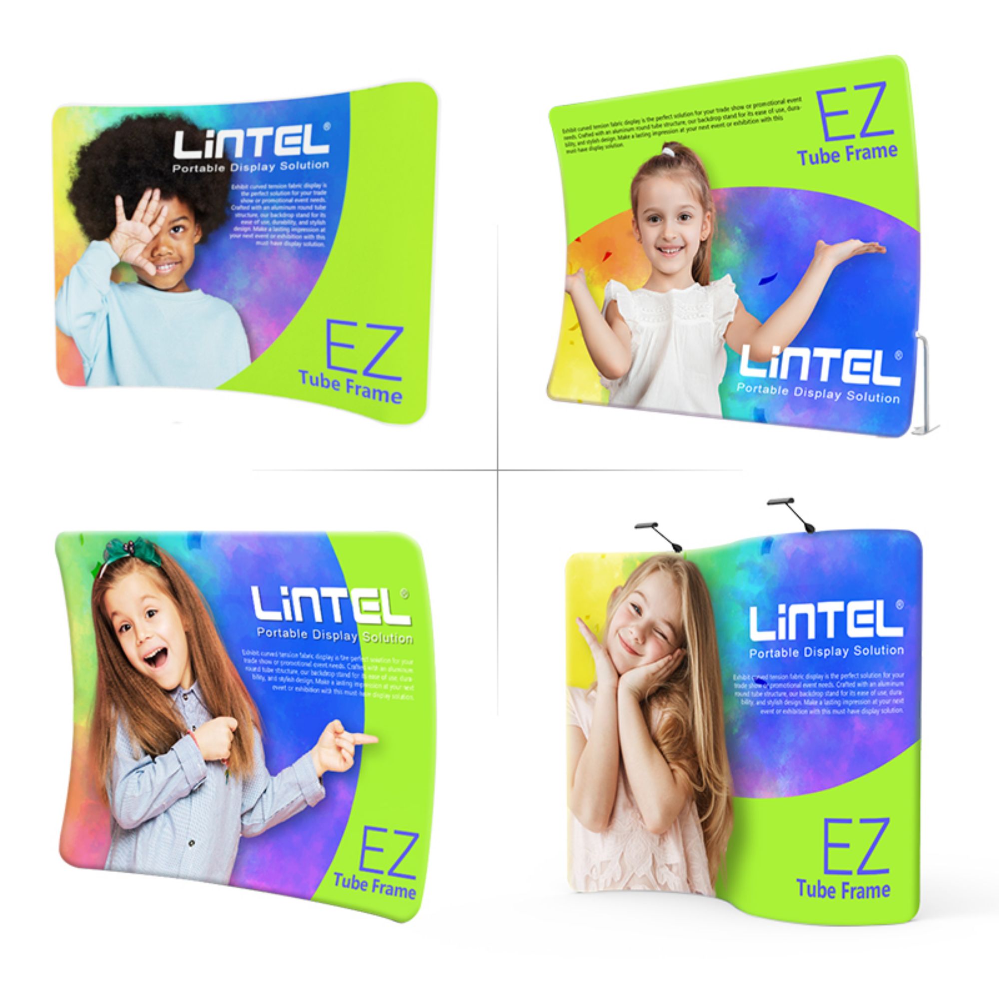 10ft*8ft Curved Tension Fabric Display LT-24L