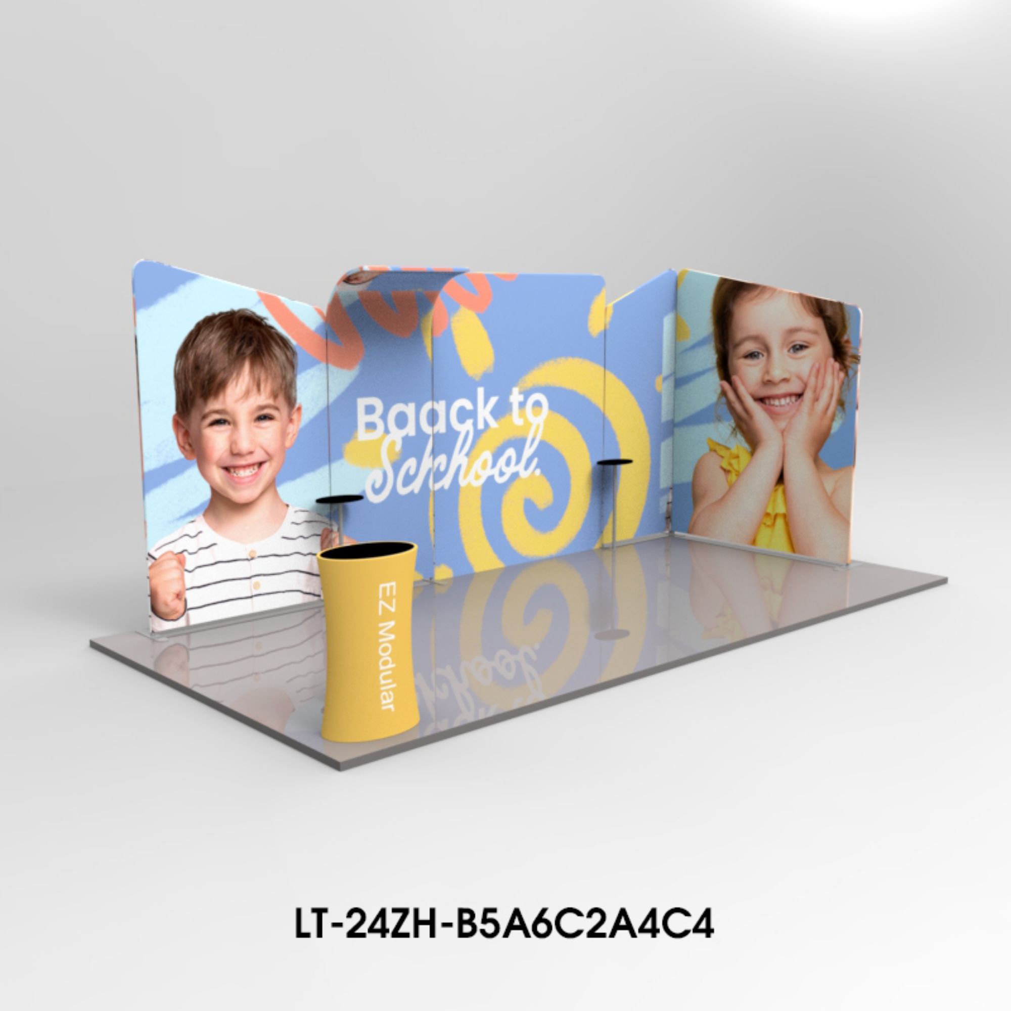 3M*6M Tension fabric trade show booth kit LT-24ZH-A2C4C4A2