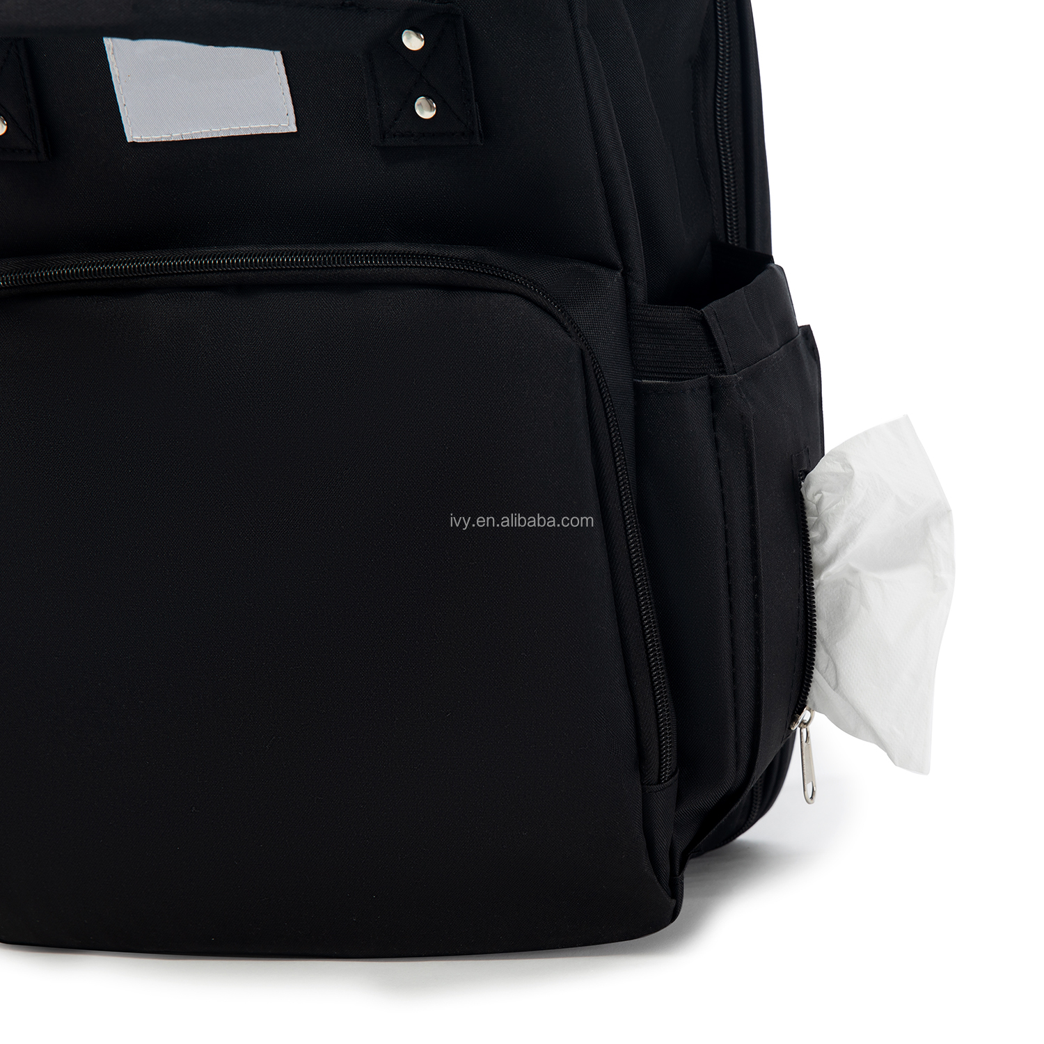 Fashion Waterproof Large Baby Backpack Diaper Bag Oxford With Stroller Straps and Changing Mat factory