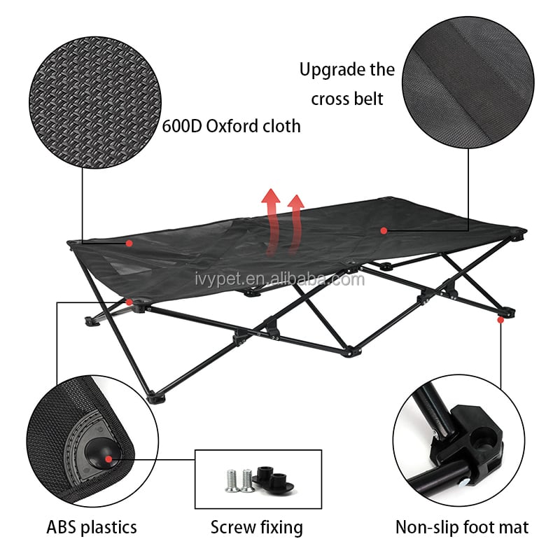 IVYPET New all-Tesla elevated pet bed Foldable Breathable pet bed camp bed supplier