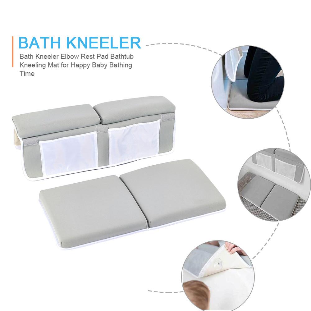Washable Customized Comfortable Baby Bath Kneeler with Elbow Rest Pad Set bathroom mat bath kneeler supplier
