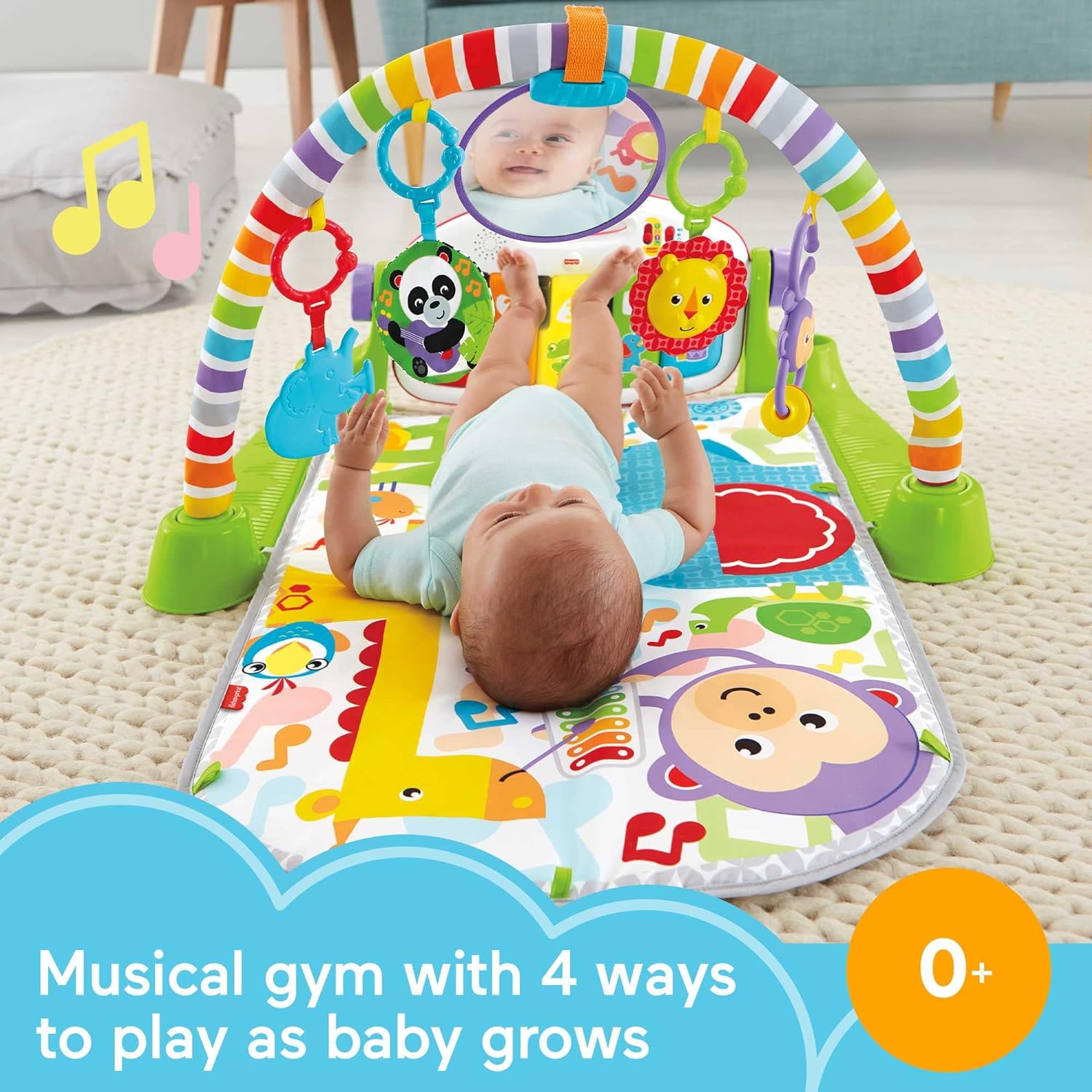 Baby Tummy Time Musical Playmat Music Baby Play Mat Lay and Kids Gym Play mat Fun Piano Boys Girls factory