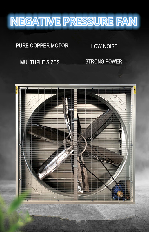 1530mm Cow shed galvanized industrial stainless steel wall fan ventilation exhaust fan details