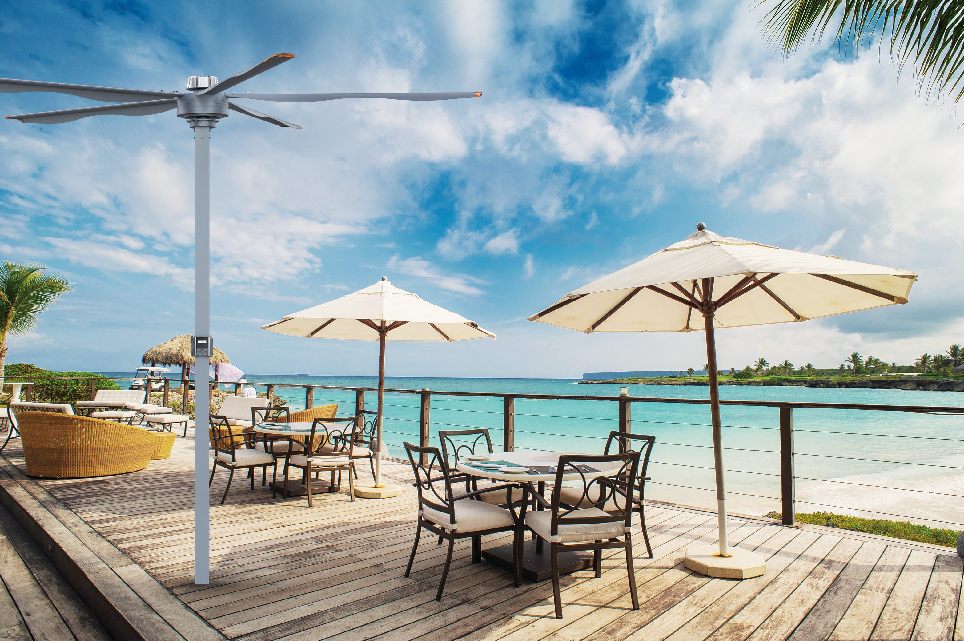 10ft  24ft indoor outdoor pmsm motor ip66  high volume low speed fan manufacture