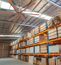 Premium Commercial Ceiling Fan High-Volume Low-Speed HVLS Made of Aluminum Alloy for Restaurants and Hotels 380V Voltage factory