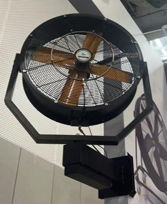 35Inch 0.9m Outdoor Industrial Water Spray Cooler Air Cooling Electric Mist Humidifier Wall Fan factory