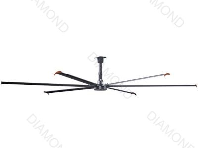 Bainneadh an leathnú teochta i lárionaid dháileadh le fán ceiling HVLS