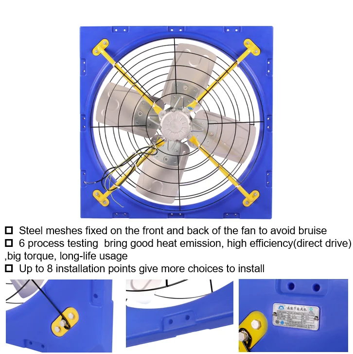 Control System Livestock Cooling Ventilation Fans For Poultry Farm Poultry Plastic Exhaust Fan supplier