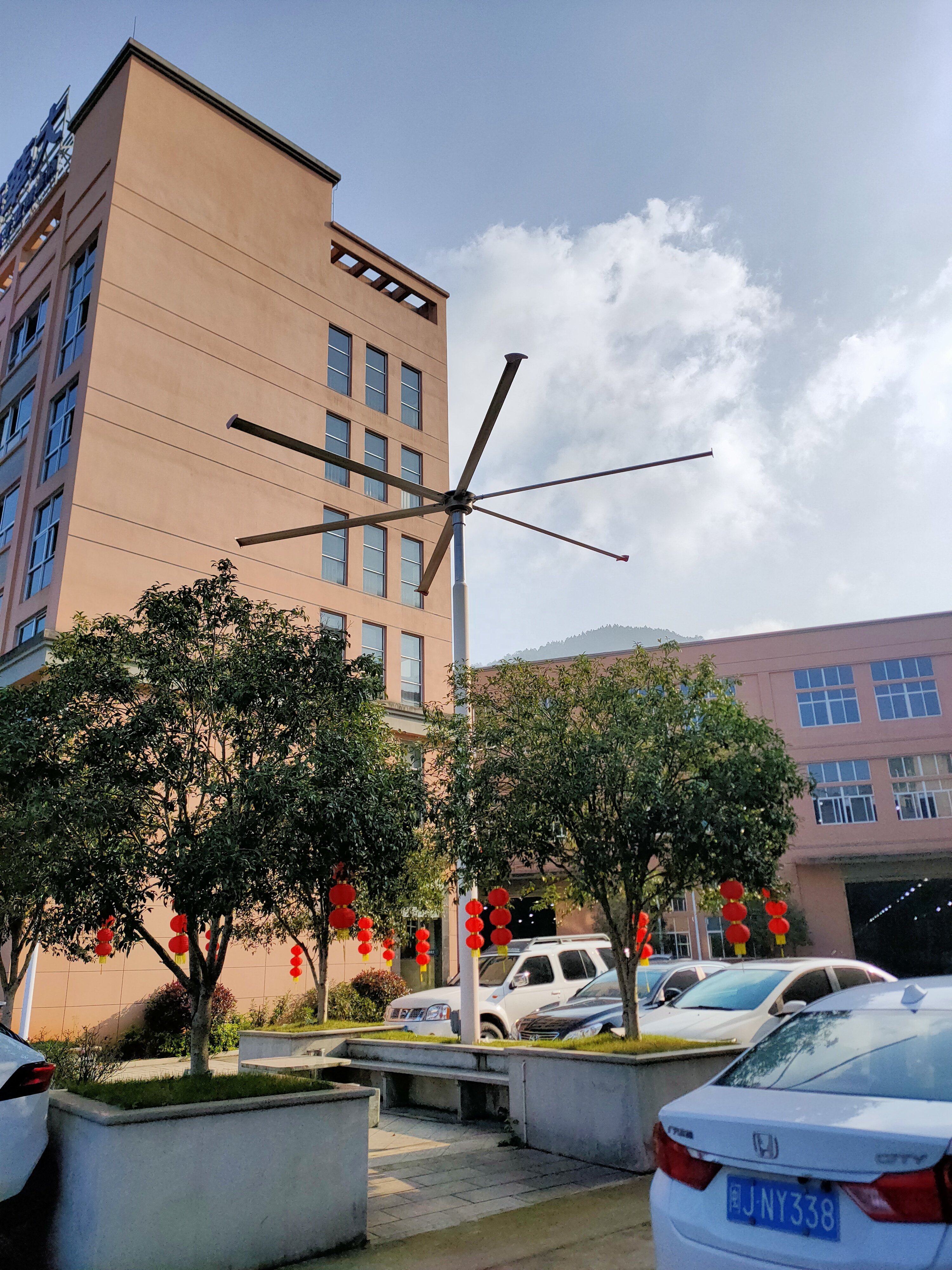10ft  24ft indoor outdoor pmsm motor ip66  high volume low speed fan details