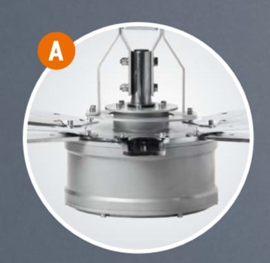 Church fan  24ft HVLS 7.3m Electric Large Industrial Ceiling Fans big Ventilation fan manufacture