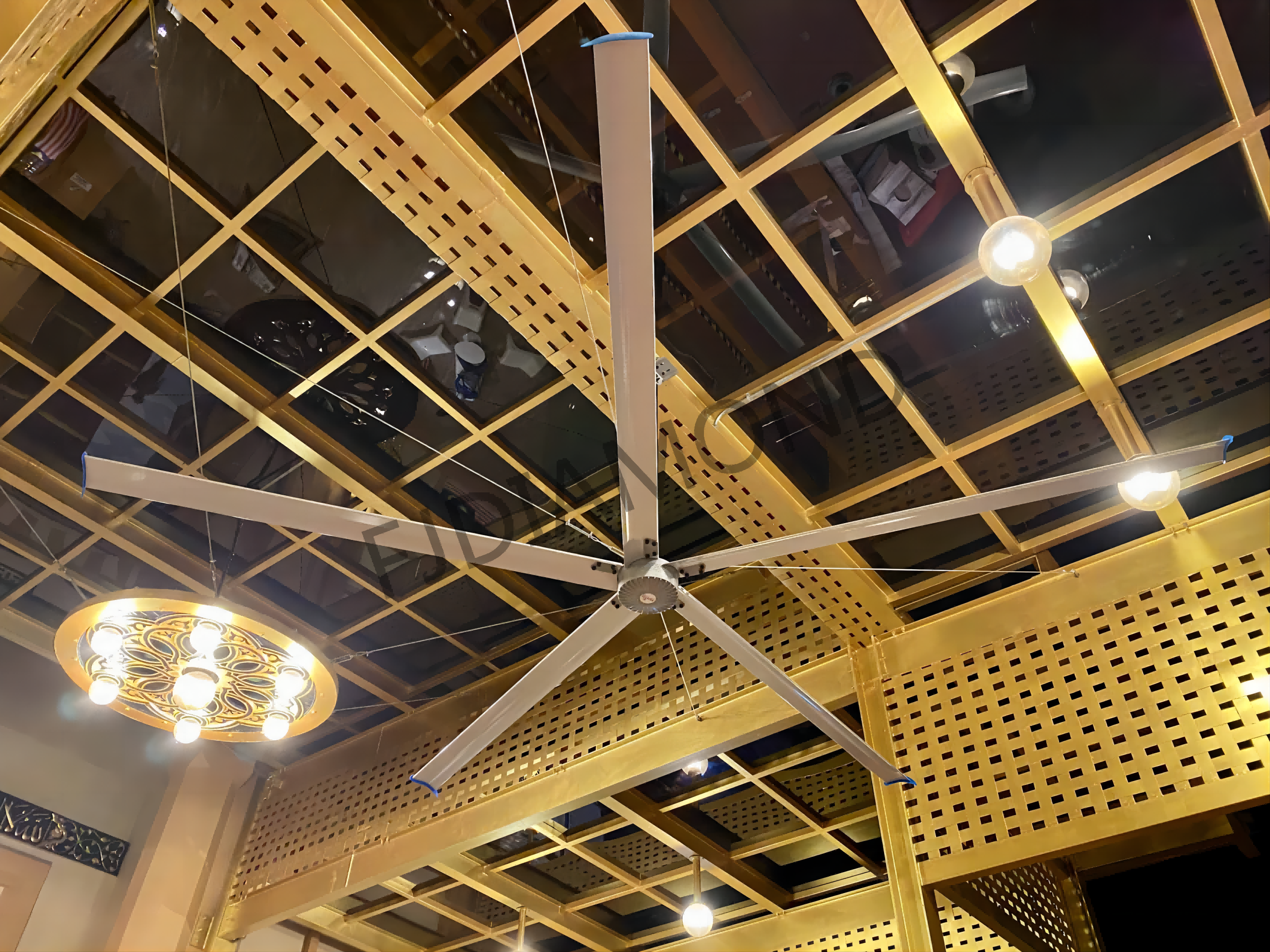Church fan  24ft HVLS 7.3m Electric Large Industrial Ceiling Fans big Ventilation fan factory
