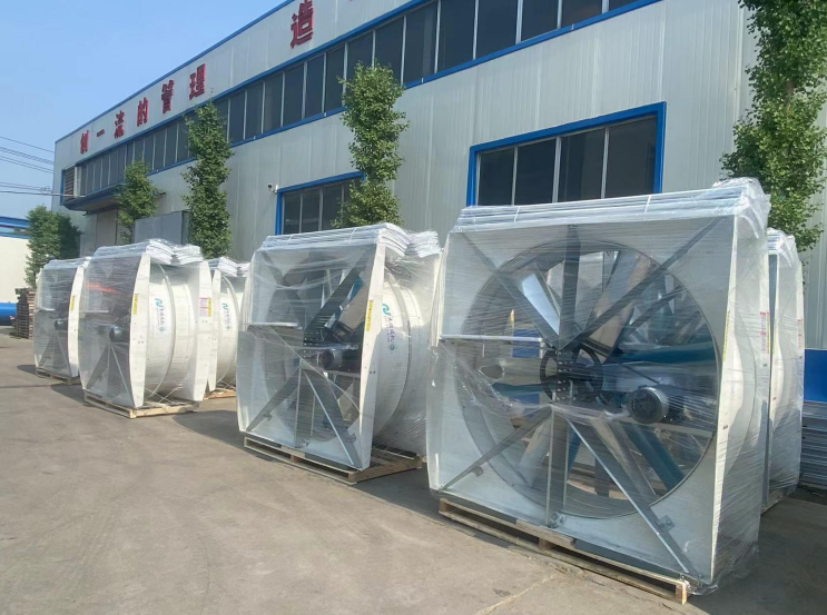 Cyclone dairy farm cow fans 72 inch blowing cooling exhaust fan for pig farm hoggery ventilators fan factory
