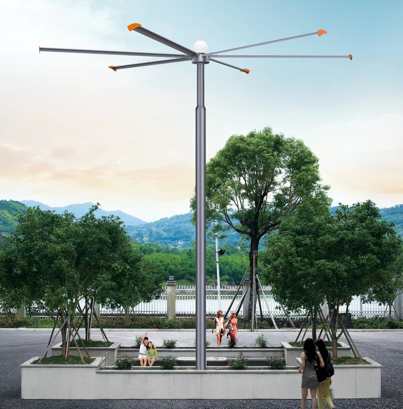 10ft  24ft indoor outdoor pmsm motor ip66  high volume low speed fan manufacture