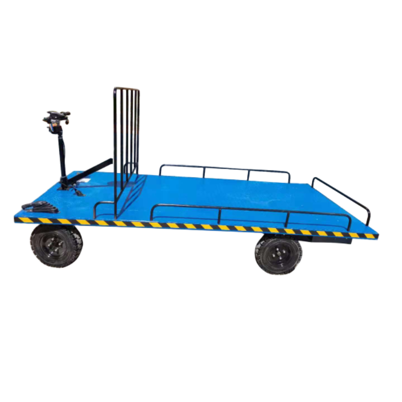 Hot Sale RTS Stable Silent 1000KG 4 Wheel Brushless Electric Platform Carrier With Seat For Warehouse Factory Cargo Transport	
