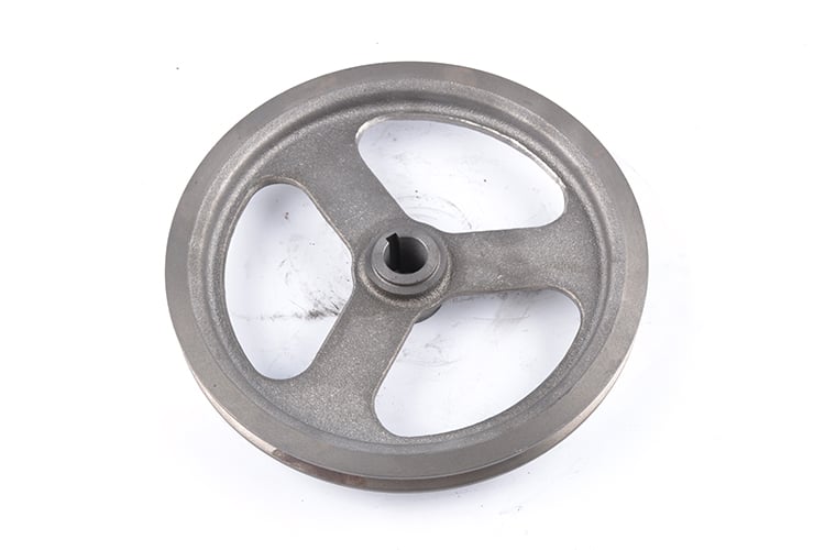 Custom cast iron belt pulley with sand casting grey iron casting Foundry Machining Service manufacture