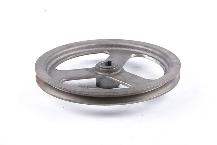 Custom cast iron belt pulley with sand casting grey iron casting Foundry Machining Service factory