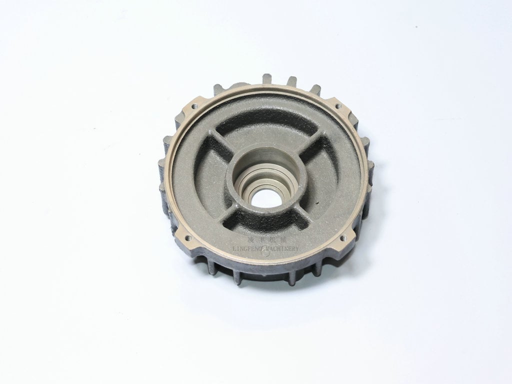 gray cast iron foundry Customized OEM motor end cover Sand Casting grey iron casting cnc machining flange cover GG20 GG25 factory