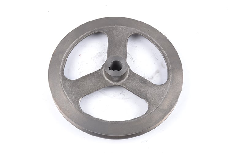 Custom cast iron belt pulley with sand casting grey iron casting Foundry Machining Service details