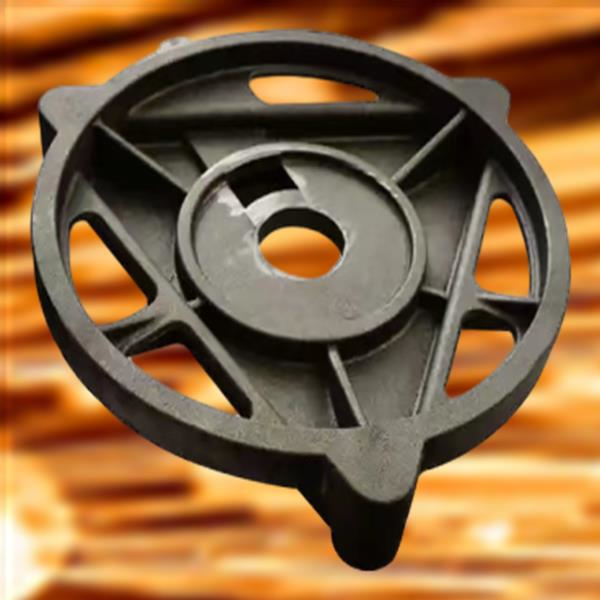 Crafting intricate designs with molten iron.