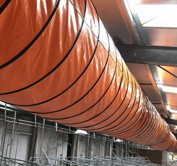 300mm PVC Duct Hose For Portable Fans 5 meters factory
