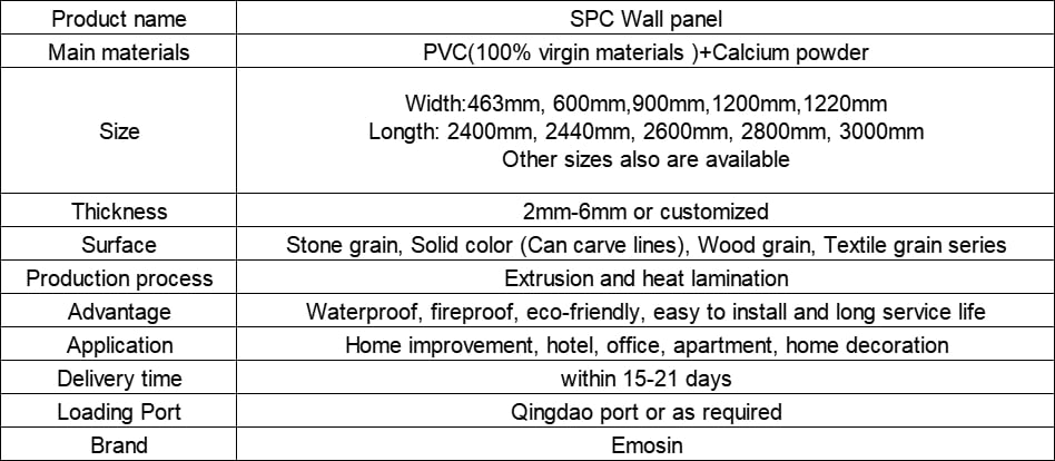 SPC wall board factory