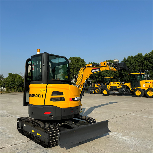 A escavação eficiente é facilitada com uma mini-excavadora de 1 tonelada