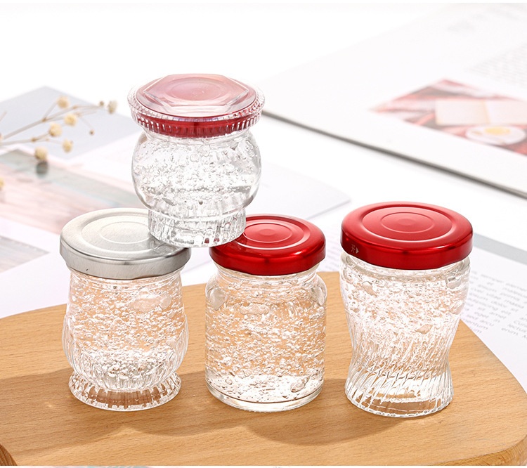 product high quality edible birds nest in elegant metal glass jar for whiskey perfumes eye cream candies wines canned foods-0