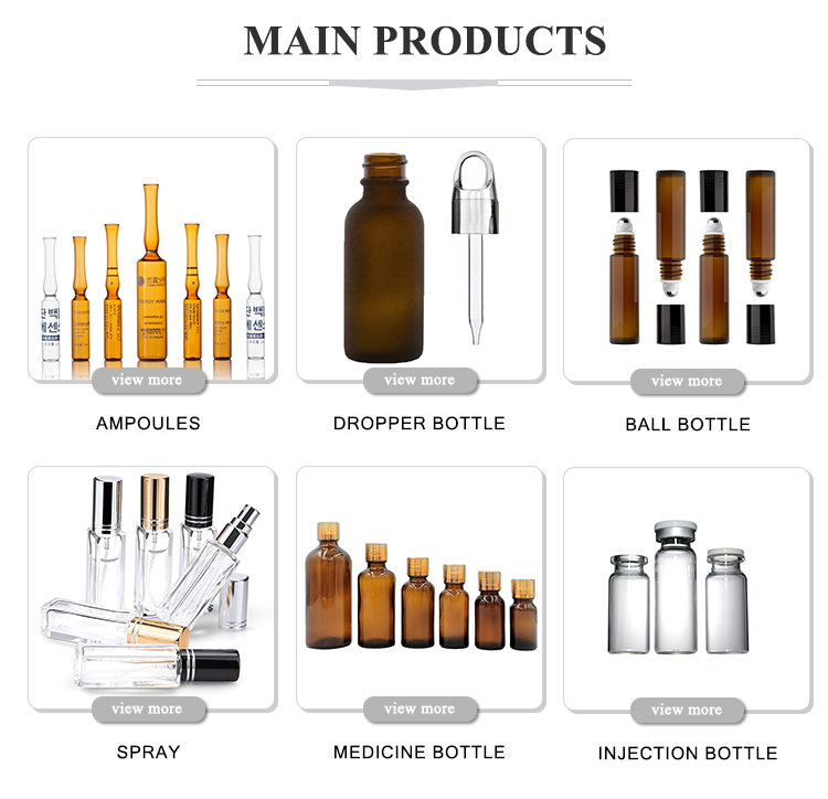 Customized Logo 3m Bottle Serum Glass Ampoule Bottle For Cosmetic Packaging manufacture