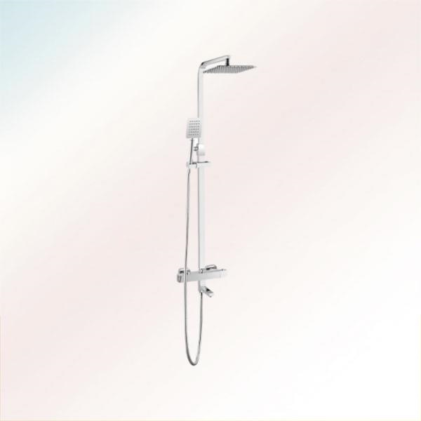 Simplify your morning routine with a convenient and stylish bath and basin tap set featuring a built-in shower head