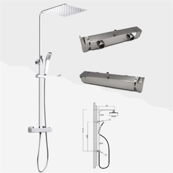 تحكم درجة الحرارة في دش Thermo.