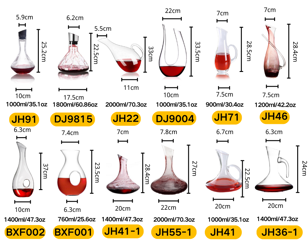 Wholesale Products Customized Logo U-shaped Luxury Glassware Oblique Carafe Wine Decanter for Wedding Party Bar Banquet supplier