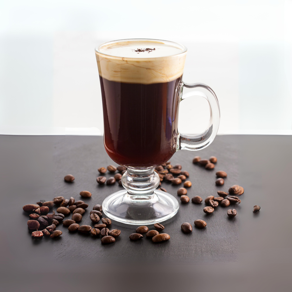 Vintage Irish Coffee Glasses with Handle Coffee Cup Goblet Espresso Cup Design Glass Coffee Mug manufacture