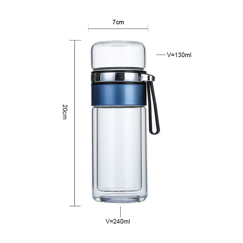 Glass Cup Tea 150 Glass Cheap Drinking Borosilicate Leak Proof Ideal Drink Bottle for School Home Office Travel details
