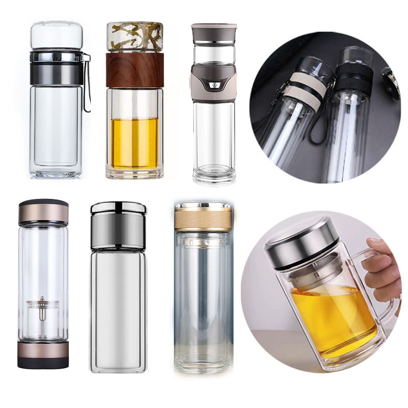 Glass Cup Tea 150 Glass Cheap Drinking Borosilicate Leak Proof Ideal Drink Bottle for School Home Office Travel supplier