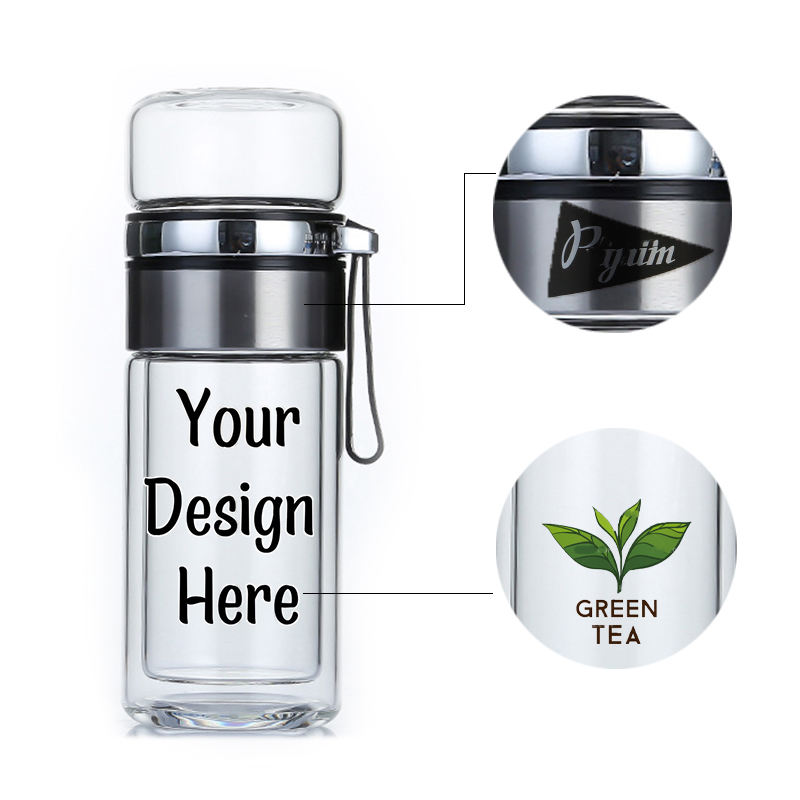 Glass Cup Tea 150 Glass Cheap Drinking Borosilicate Leak Proof Ideal Drink Bottle for School Home Office Travel factory